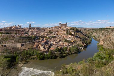 İspanya, Mirador del Valle 'den Toledo' nun görüntüsü