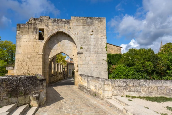 Stare Wejście Świętego Miliona Akwitanii Francja — Zdjęcie stockowe
