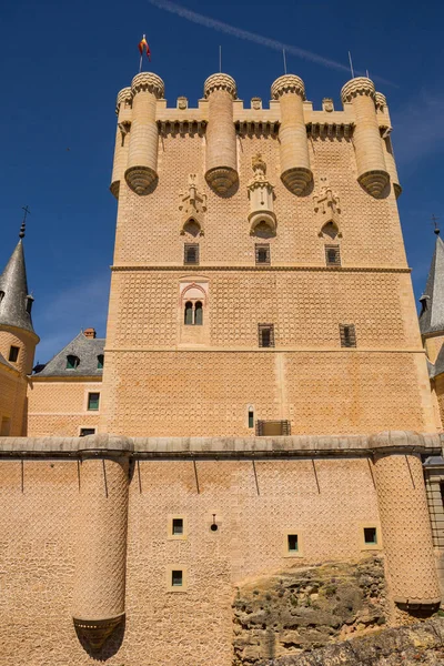 Detalhes Famoso Castelo Alcazar Segóvia Castela Leão Espanha — Fotografia de Stock