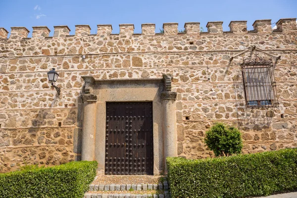 Die Mittelalterliche Fassade Des Palastes Cava Jahrhundert Toledo Spanien — Stockfoto