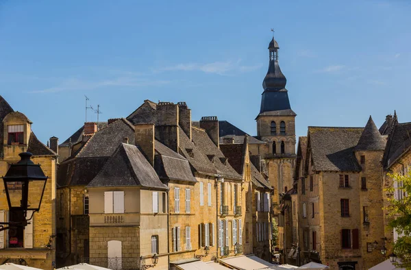 Sarlat Caneda Frankrijk Huizen Het Centrum Van Oude Middeleeuwse Stad — Stockfoto