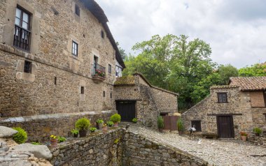 Potes Kasabası, Picos de Europa, Cantabria, İspanya.