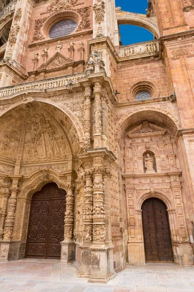 Λεπτομέρεια Από Τον Καθεδρικό Ναό Astorga Astorga Ισπανία — Φωτογραφία Αρχείου