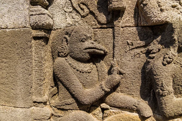 Detalles Del Antiguo Templo Budista Borobudur Magelang Java Central Indonesia — Foto de Stock