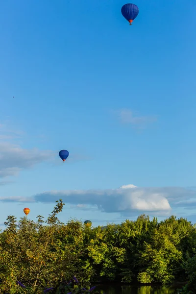 Luchtballonnen Vliegen Dordogne Zuidwest Frankrijk — Stockfoto