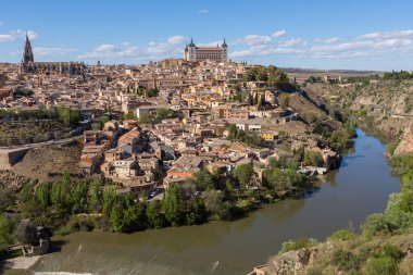 İspanya, Mirador del Valle 'den Toledo' nun görüntüsü