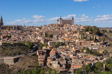 İspanya, Mirador del Valle 'den Toledo' nun görüntüsü