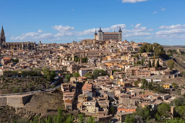 Vue Tolède Depuis Mirador Del Valle Espagne — Photo