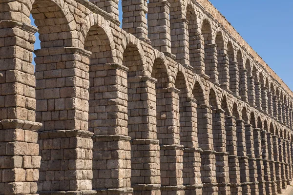Acueducto Segovia Ruinas Antigua Roma Segovia España —  Fotos de Stock