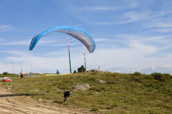 Caldelas Portugal Paragliding Aboua Cup North Portugal Caldelas Portugal — стокове фото