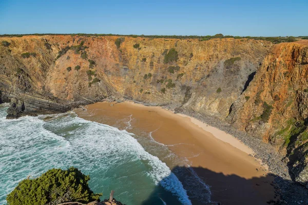 Blick Auf Die Felsige Atlantikküste Alentejo Portugal — Stockfoto