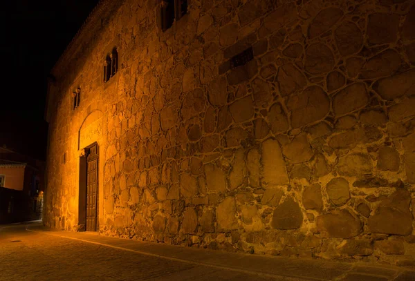 Avila Spagna Strade Avila Notte Castiglia Leon Spagna — Foto Stock