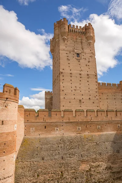 Castillo Mota Castelo Medina Del Campo Valladolid Leon Espanha — Fotografia de Stock