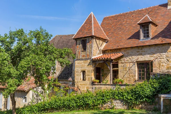 Történelmi Házak Sarlat Caneda Dordogne Megye Aquitaine Franciaország — Stock Fotó
