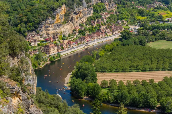 Roque Gageac Scenic Village Dordogne River France — стокове фото