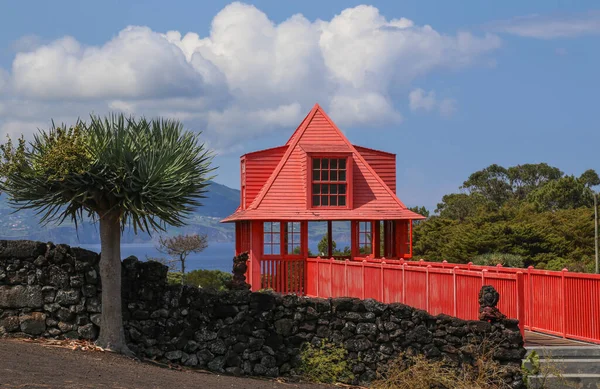 Oude Architectuur Naast Het Pico Wijnmuseum Het Eiland Pico Azoren — Stockfoto