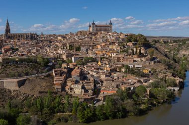 İspanya, Mirador del Valle 'den Toledo' nun görüntüsü