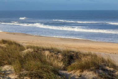 Figueira da Foz, Portekiz yakınlarındaki güzel boş sahil.