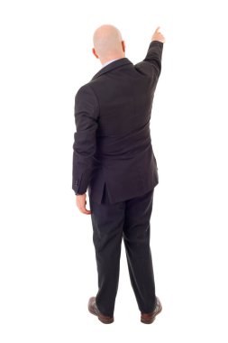 Bir iş adamının geriye bakış açısı, izole edilmiş.