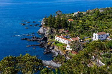 Sao Miguel adasındaki Pisao bakış açısı, Azores. Portekiz