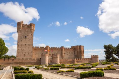Castillo de la Mota, Medina del Campo Kalesi, Valladolid, Leon. İspanya