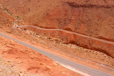 Dades Boğazı. Fas 'taki Atlas Dağları' ndaki Dades Nehri Boğazı