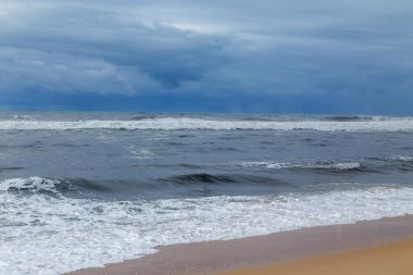 Figueira da Foz, Portekiz yakınlarındaki güzel boş sahil.