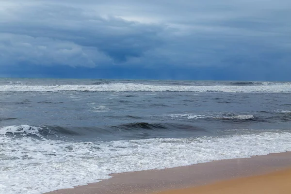 Hermosa Playa Vacía Cerca Figueira Foz Portugal — Foto de Stock