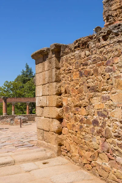 Amphithéâtre Romain Sur Immense Site Archéologique Mérida Fondée Par Rome — Photo