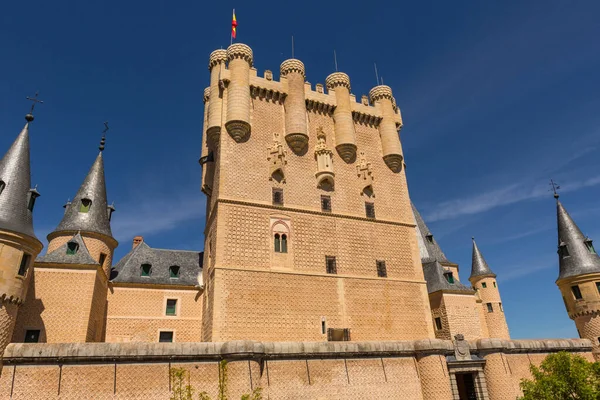 Famoso Castello Alcazar Segovia Castilla Leon Spagna — Foto Stock