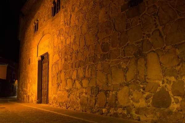 Avila Straßen Der Nacht Kastilien Und León Spanien — Stockfoto