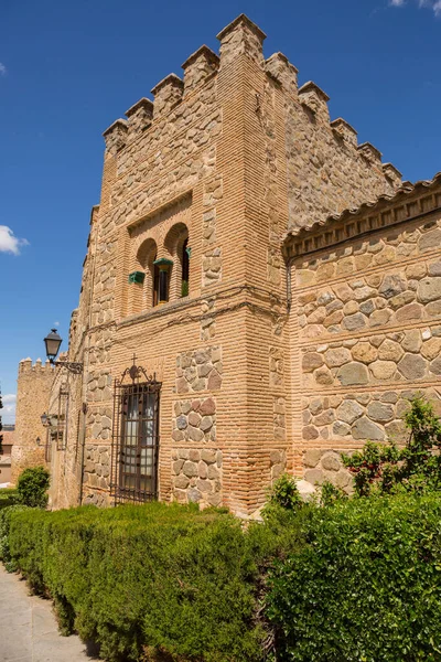 Die Mittelalterliche Fassade Des Palastes Cava Jahrhundert Toledo Spanien — Stockfoto