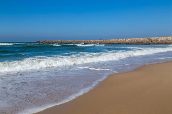 Belle Plage Vide Près Aveiro Portugal — Photo