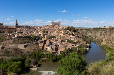 İspanya, Mirador del Valle 'den Toledo' nun görüntüsü