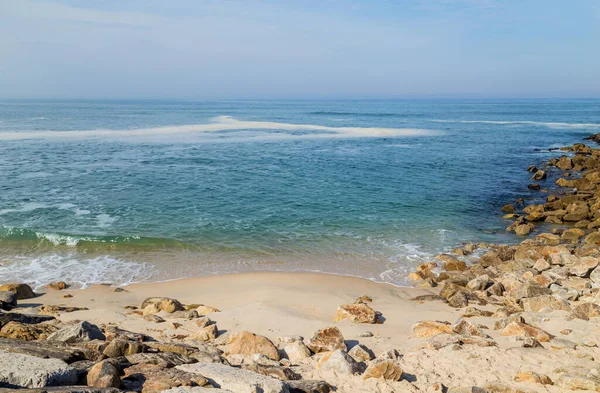 Пустой Пляж Мбаппе Возле Азру Португалия — стоковое фото