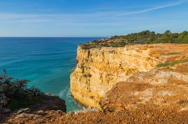 Pobřežní Útesy Algarve Lagoa Portugalsko — Stock fotografie