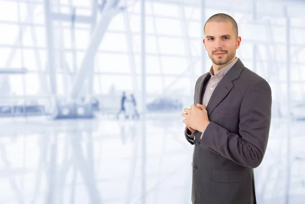 Glücklicher Geschäftsmann Porträt Büro — Stockfoto