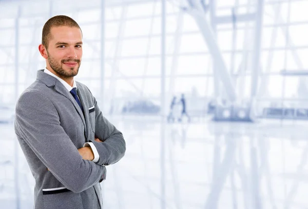 Porträt Eines Jungen Geschäftsmannes Büro — Stockfoto