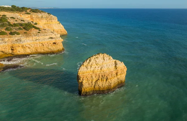 Falaises Côtières Algarve Lagoa Portugal — Photo