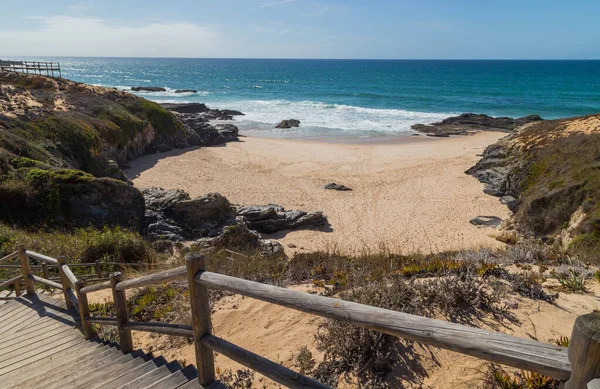 Schöner Leerer Strand Alentejo Portugal — Stockfoto