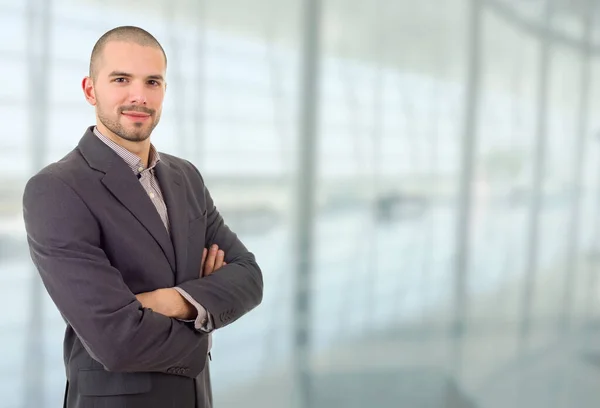 Porträt Eines Jungen Geschäftsmannes Büro — Stockfoto