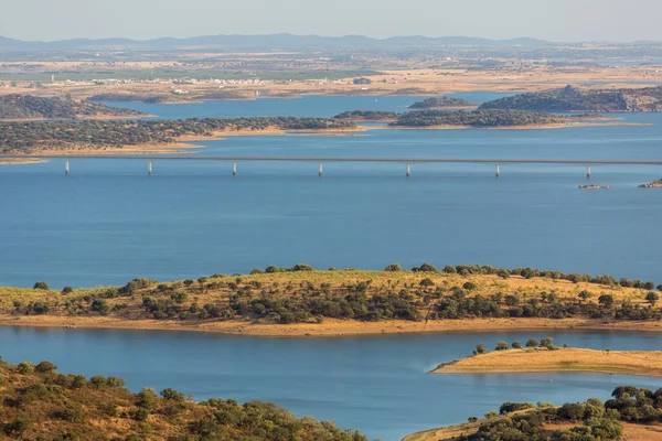 Alqueva Barajı Monsaraz Manzarası Alentejo Portekiz — Stok fotoğraf