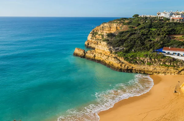 Kustklippor Algarve Lagoa Portugal — Stockfoto