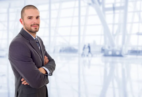 Joven Hombre Negocios Retrato Oficina — Foto de Stock