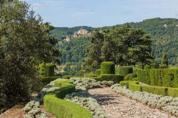 法国Dordogne地区的Jardins Marqueyssac — 图库照片