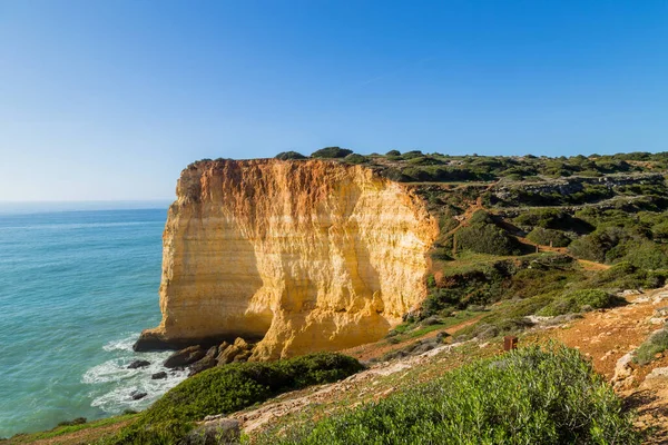 Falésias Costa Algarve Benagil Portugal — Fotografia de Stock