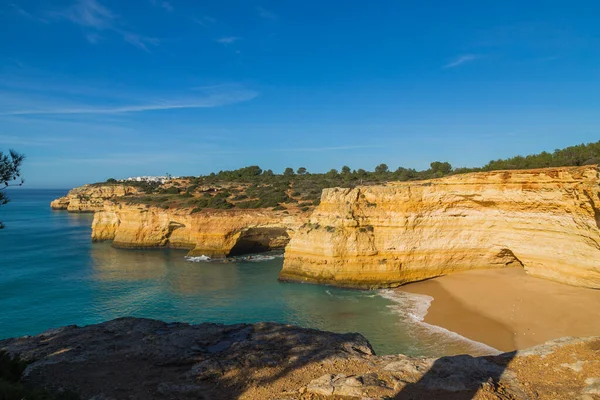 Falésias Costeiras Algarve Lagoa Portugal — Fotografia de Stock