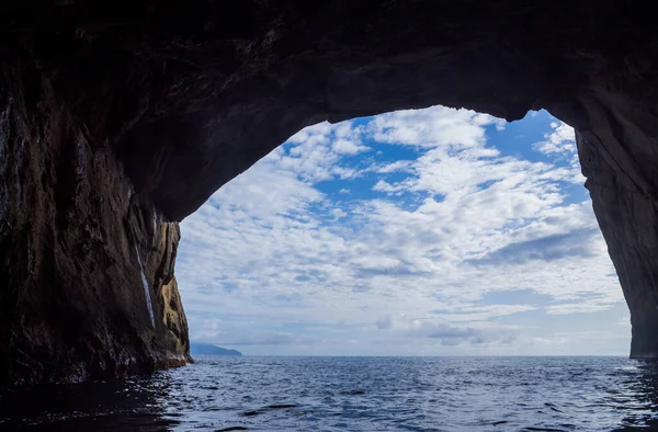 Isla Flores Cueva Del Océano Azores Portugal — Foto de Stock