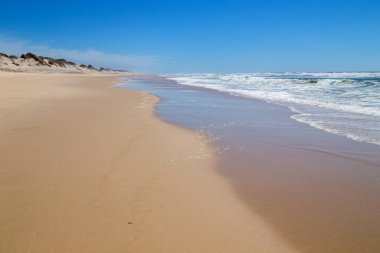 Sao Martinho do Porto, Portekiz yakınlarındaki güzel boş sahil.