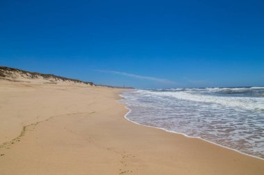 Sao Martinho do Porto, Portekiz yakınlarındaki güzel boş sahil.